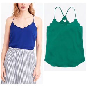 J. Crew Scallop Cami - Blue